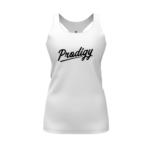 [CUS-DFW-RCBK-PER-WHT-FYS-LOGO2] Racerback Tank Top (Female Youth S, White, Logo 2)