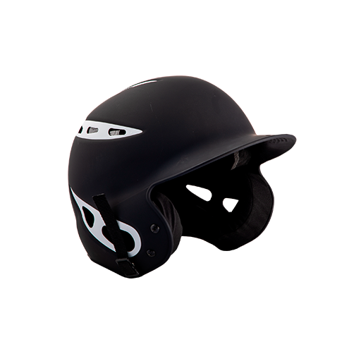 [CUS-DGR-HELM-REB-BKWH-S/M] Rebel Batting Helmet (S/M, Black/White)