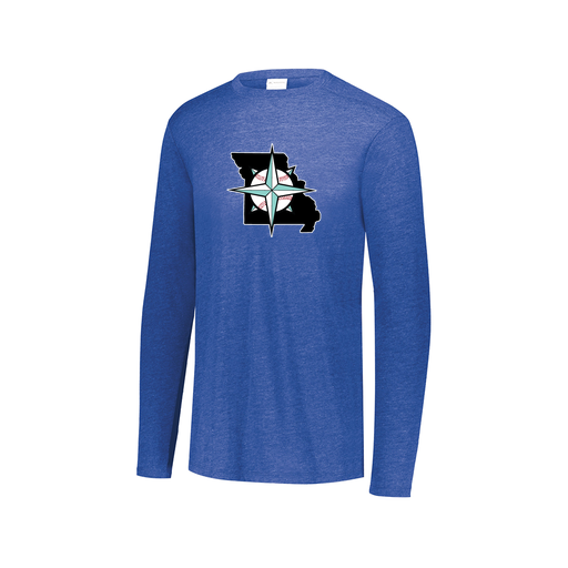 [3075.U55.XS-LOGO3] Men's LS Ultra-blend T-Shirt (Adult XS, Royal, Logo 3)